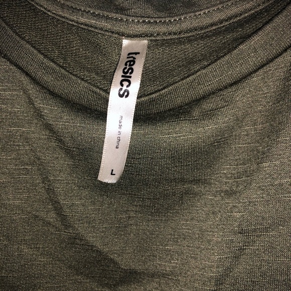 Large army green crop shirt - Picture 2 of 2